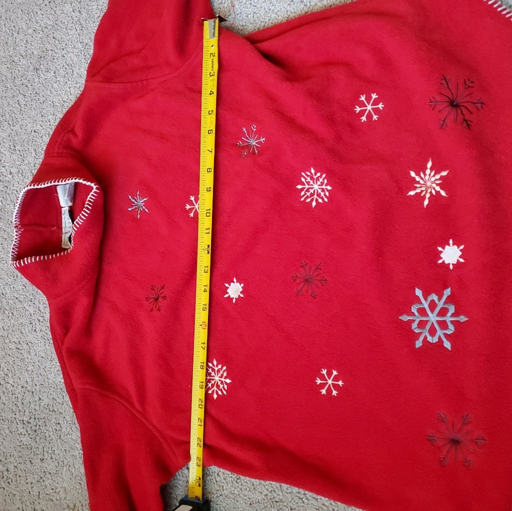 Vintage Basic Editions Turtle Neck Feelece Red Sn… - image 4